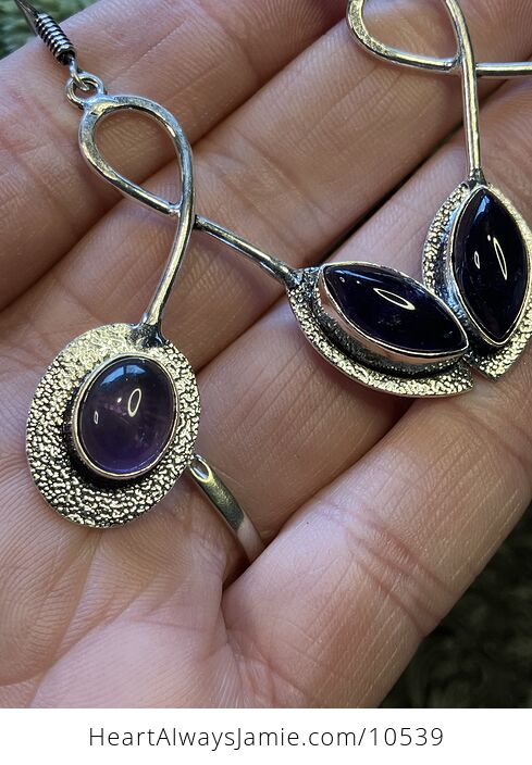 Purple Amethyst Stone Jewelry Crystal Earrings - #yzPh7sDYOrg-3