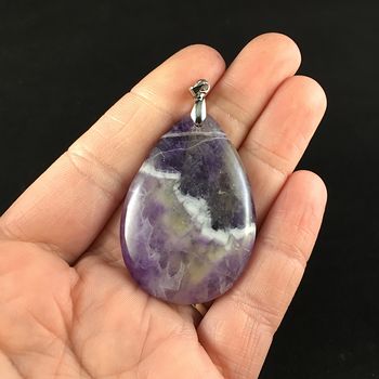 Purple Amethyst Stone Jewelry Pendant #SxoMZJ0LPsI