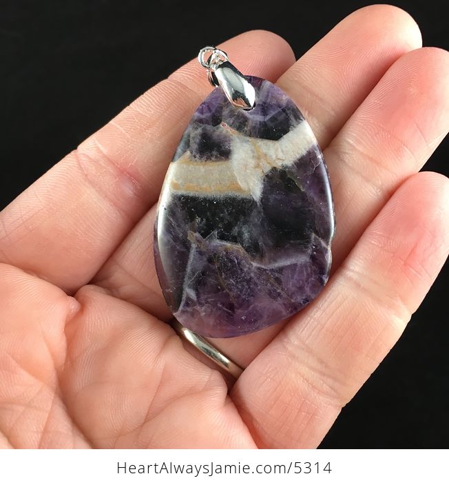Purple Amethyst Stone Jewelry Pendant - #PvJKXZTL0oM-6