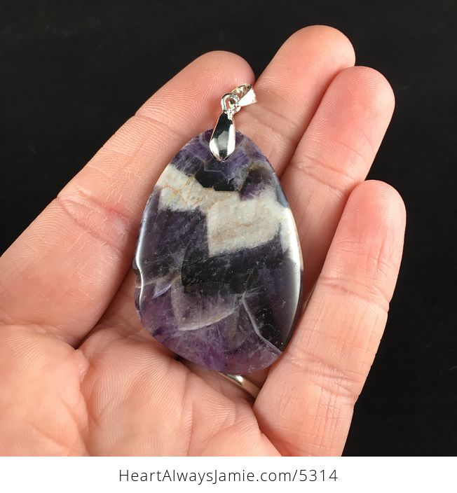 Purple Amethyst Stone Jewelry Pendant - #PvJKXZTL0oM-1
