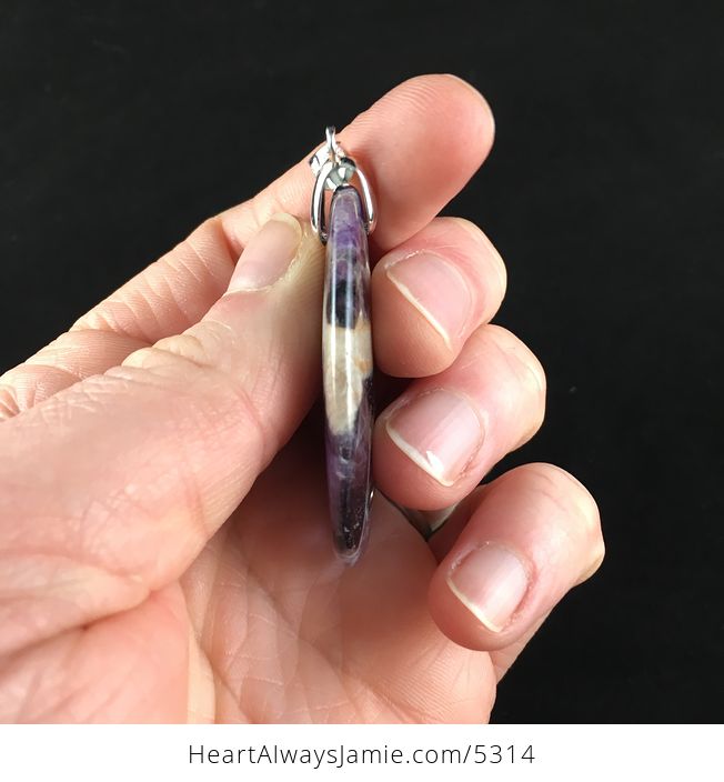Purple Amethyst Stone Jewelry Pendant - #PvJKXZTL0oM-5