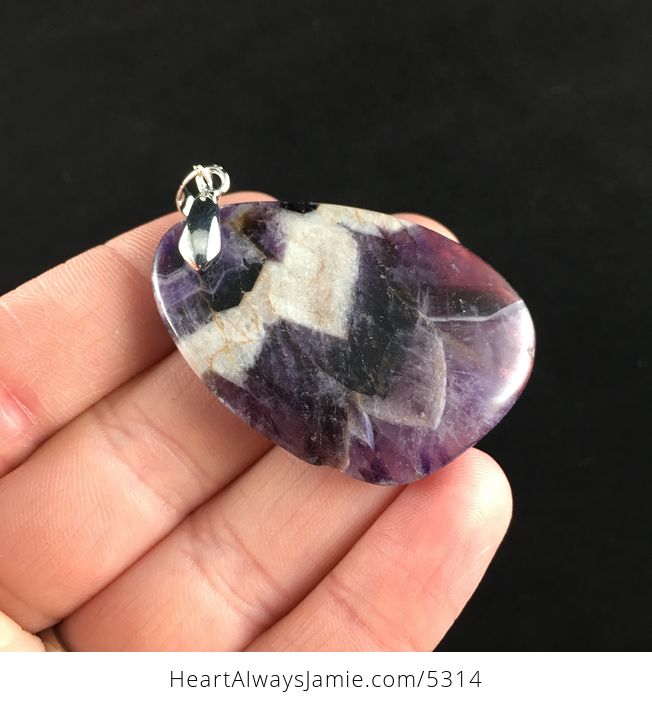 Purple Amethyst Stone Jewelry Pendant - #PvJKXZTL0oM-4