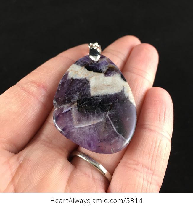 Purple Amethyst Stone Jewelry Pendant - #PvJKXZTL0oM-2