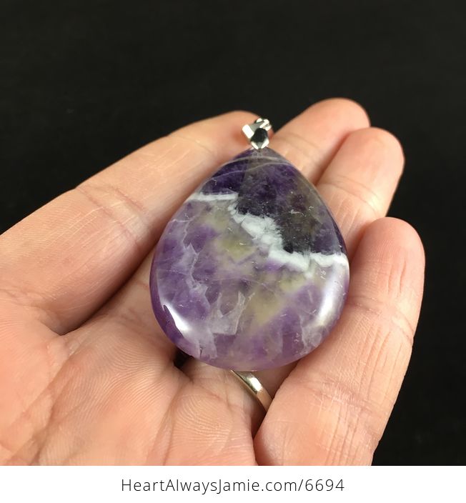 Purple Amethyst Stone Jewelry Pendant - #SxoMZJ0LPsI-2