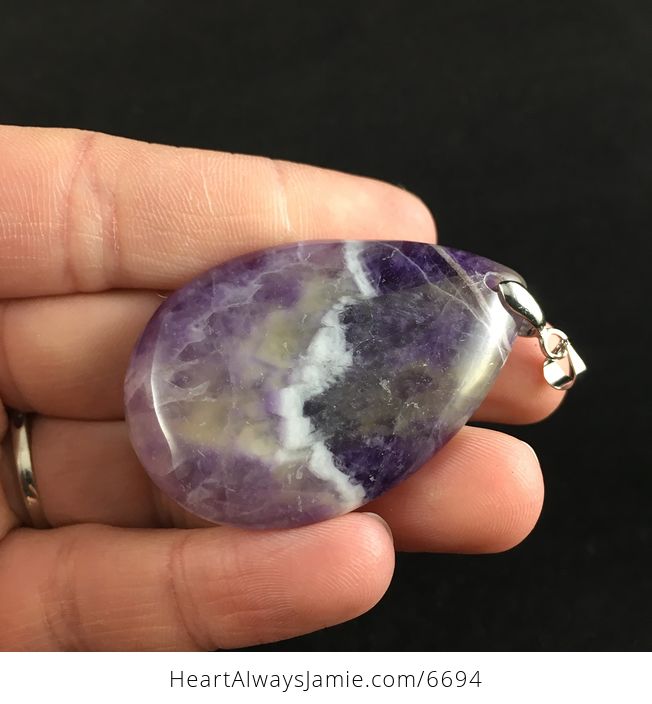 Purple Amethyst Stone Jewelry Pendant - #SxoMZJ0LPsI-3
