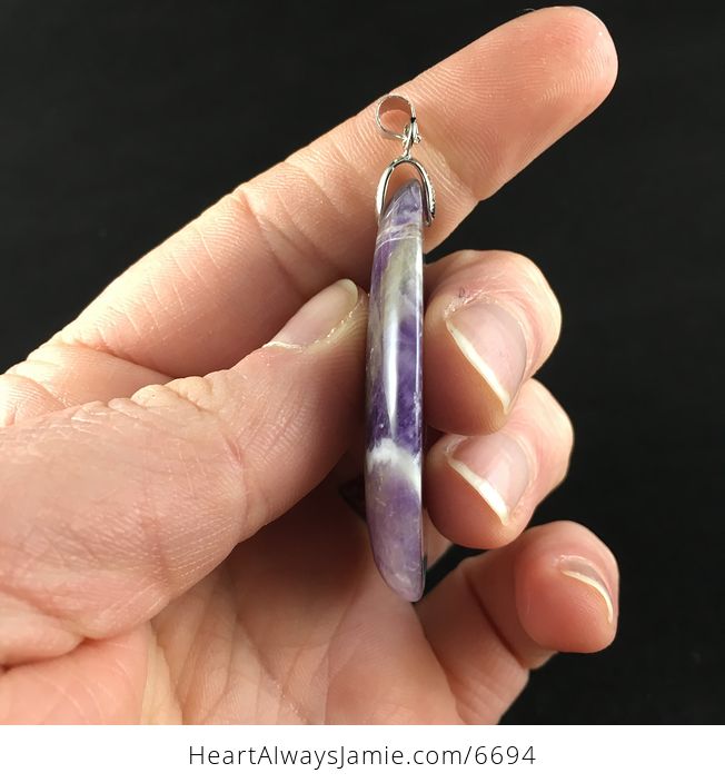 Purple Amethyst Stone Jewelry Pendant - #SxoMZJ0LPsI-5