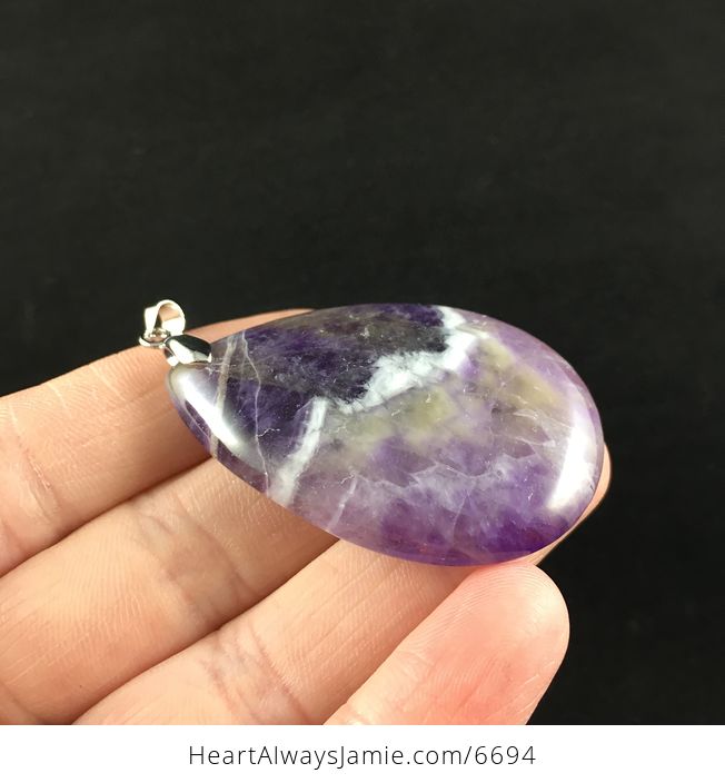 Purple Amethyst Stone Jewelry Pendant - #SxoMZJ0LPsI-4