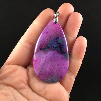 Purple and Green Dragon Veins Agate Stone Jewelry Pendant #lkeuLE9DgPs