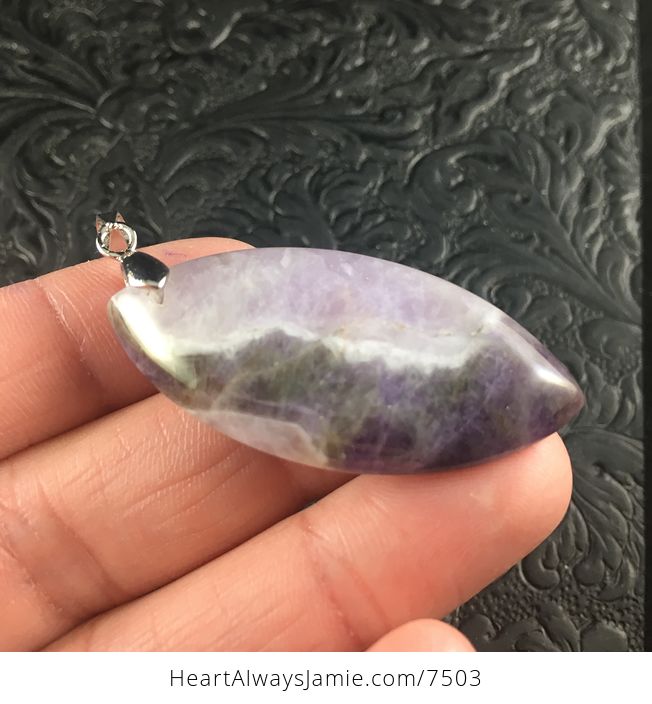 Purple Brazil Amethyst Stone Pendant Jewelry - #4t4qbJYvZ80-2