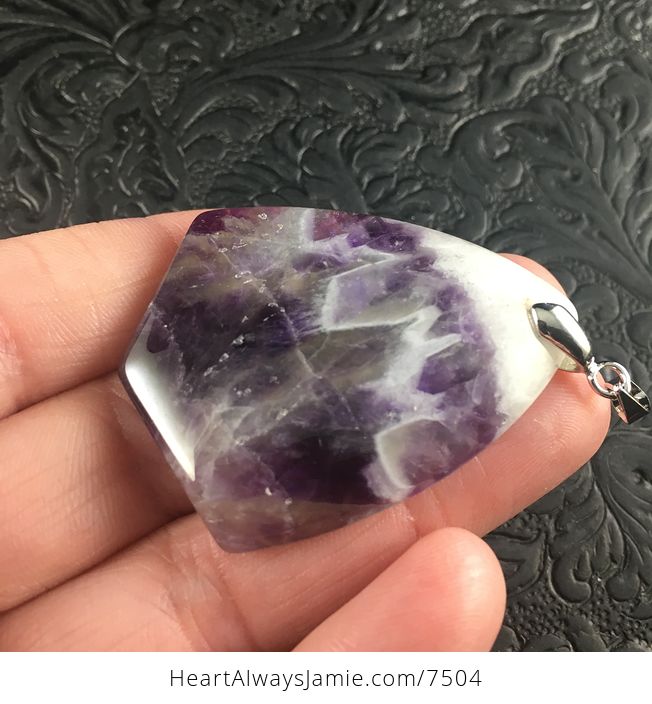 Purple Brazil Amethyst Stone Pendant Jewelry - #GQtG2axwk7g-3