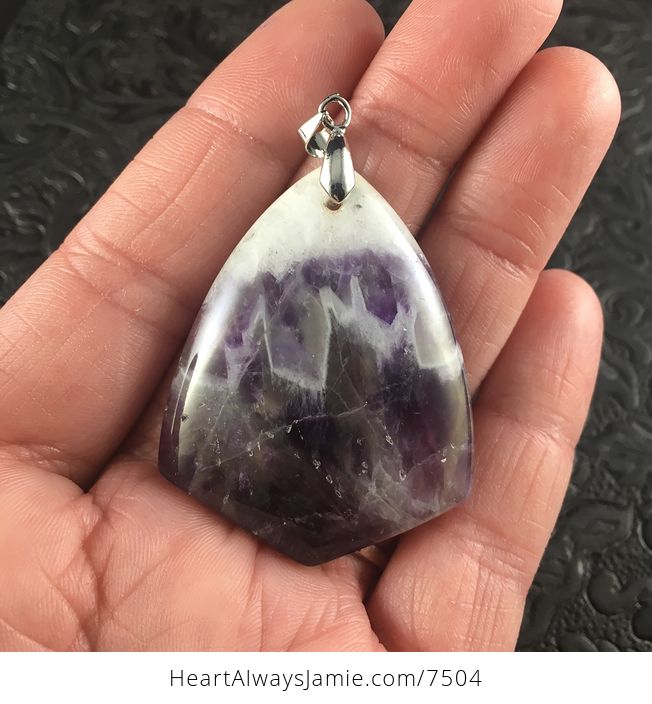 Purple Brazil Amethyst Stone Pendant Jewelry - #GQtG2axwk7g-1