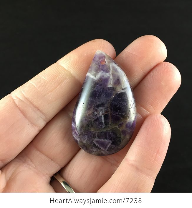 Purple Brazil Amethyst Stone Pendant Jewelry - #IjsRIVpjmyw-1