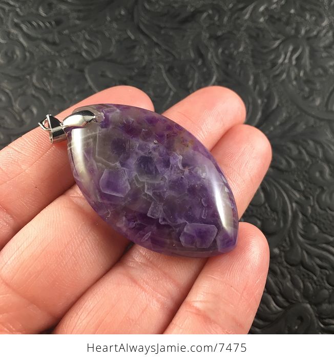 Purple Brazil Amethyst Stone Pendant Jewelry - #NGa8jaiMogI-4