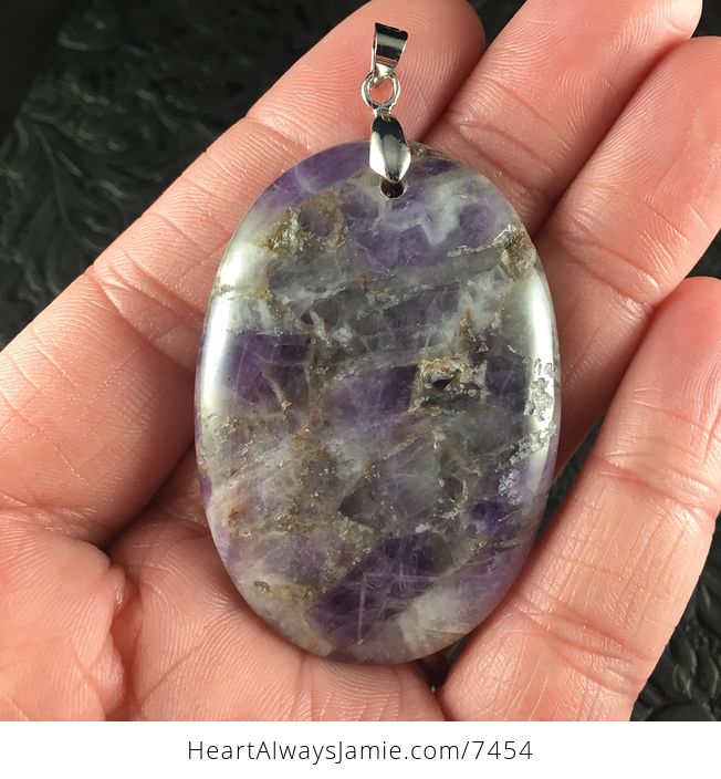 Purple Brazil Amethyst Stone Pendant Jewelry - #S1RWRAlixjg-1