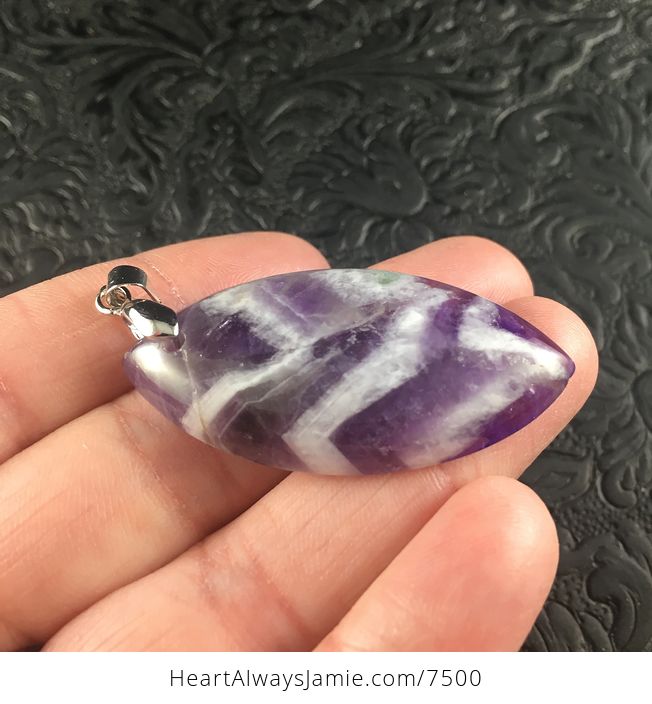 Purple Brazil Amethyst Stone Pendant Jewelry - #S6WqZRWf7yM-2