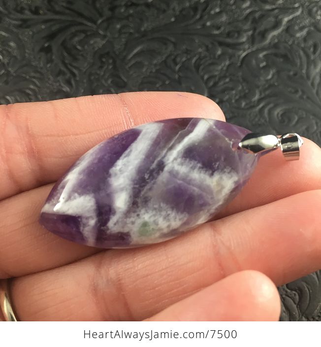Purple Brazil Amethyst Stone Pendant Jewelry - #S6WqZRWf7yM-3