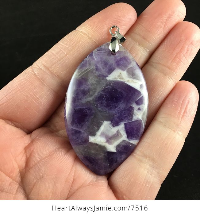 Purple Brazil Amethyst Stone Pendant Jewelry - #UDuzeAal8Fo-1