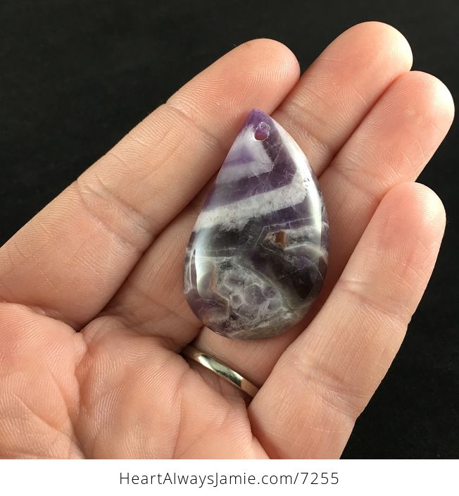 Purple Brazil Amethyst Stone Pendant Jewelry - #g2GLS8XmaPg-1