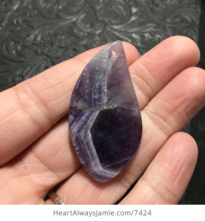 Purple Brazil Amethyst Stone Pendant Jewelry - #g5nVOyBvpMM-4