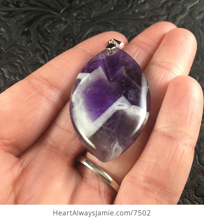 Purple Brazil Amethyst Stone Pendant Jewelry - #lTb41vaHCbE-2