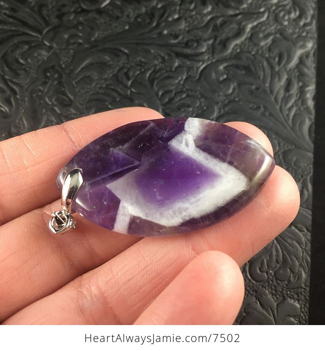 Purple Brazil Amethyst Stone Pendant Jewelry - #lTb41vaHCbE-4