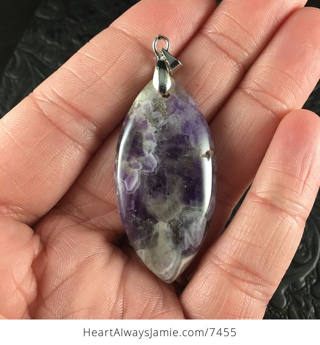 Purple Brazil Amethyst Stone Pendant Jewelry - #vQiSPZ5hcow-1