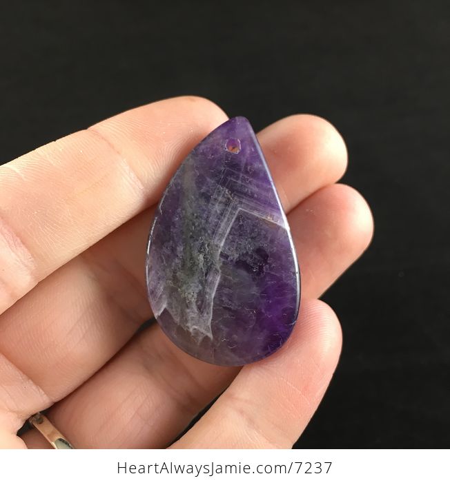 Purple Brazilian Amethyst Stone Pendant Jewelry - #sI1JJ9Wh71E-5