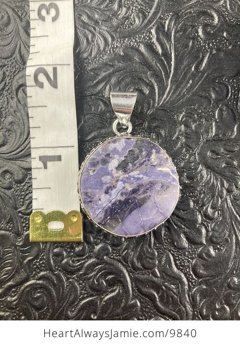 Purple Brecciated Fluorite Crystal Stone Jewelry Pendant and Purple Sphalerite Tower Gift Set - #Q7KvCmum8Ic-16