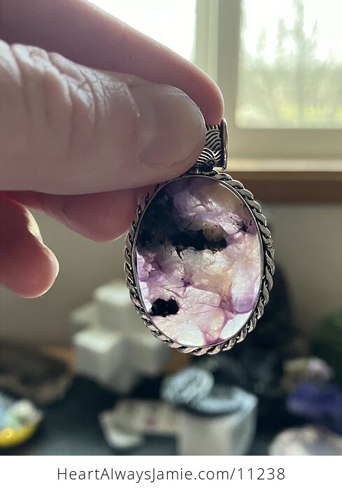 Purple Charoite Crystal Stone Jewelry Pendant - #VJY3rJKT25s-5