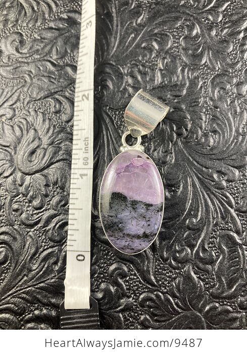 Purple Charoite Crystal Stone Jewelry Pendant - #hKHmkWIiWrg-2