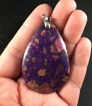 Purple Choi Finches Stone Pendant Necklace #xQKUkGPFWpA