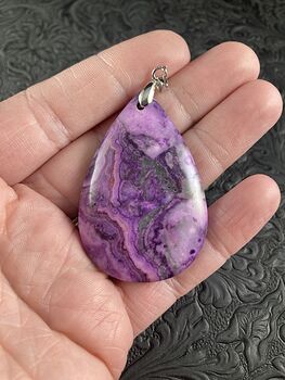 Purple Crazy Lace Agate Stone Jewelry Pendant #2sv8n0xp0g8