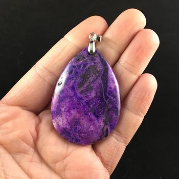 Purple Crazy Lace Mexican Agate Stone Jewelry Pendant #0tyzSPVvfWA