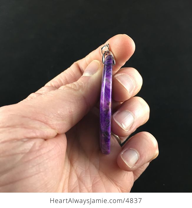 Purple Crazy Lace Mexican Agate Stone Jewelry Pendant - #0tyzSPVvfWA-4