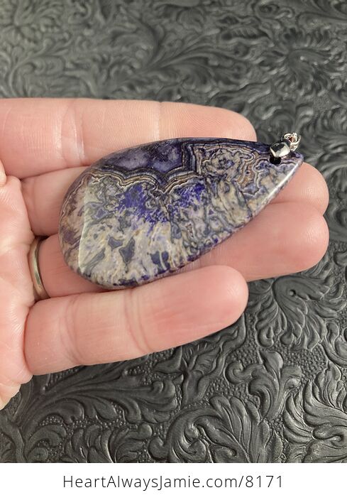 Purple Crazy Lace Mexican Agate Stone Jewelry Pendant - #WMFRIJSA9eE-6