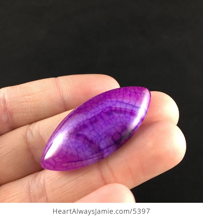 Purple Dragon Veins Agate Stone Cabochon - #i46MJ1y7PxE-5