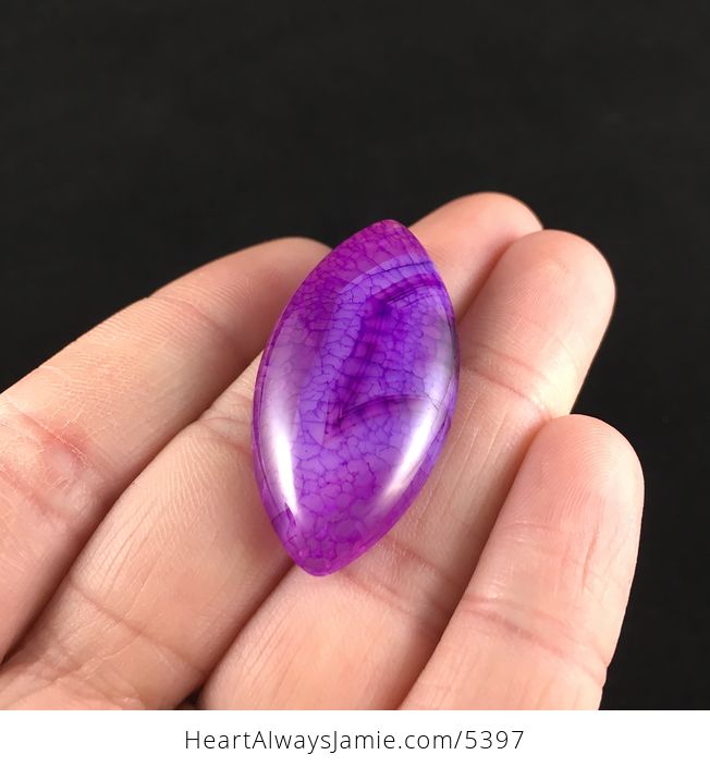 Purple Dragon Veins Agate Stone Cabochon - #i46MJ1y7PxE-4