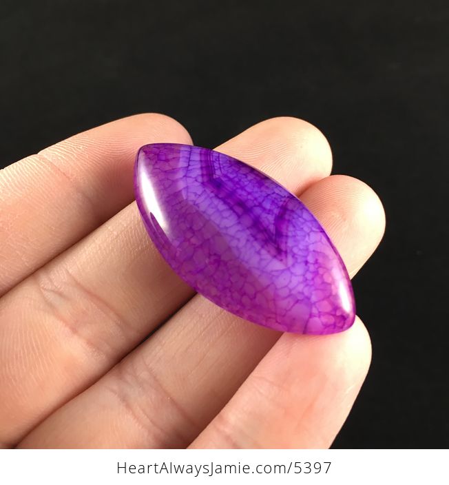 Purple Dragon Veins Agate Stone Cabochon - #i46MJ1y7PxE-6