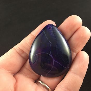 Purple Dragon Veins Agate Stone Jewelry Pendant #WicVI4898PE