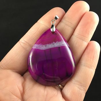 Purple Dragon Veins Stone Jewelry Pendant #IUYr12dSgMA