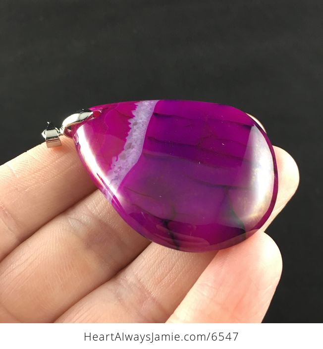 Purple Dragon Veins Stone Jewelry Pendant - #IUYr12dSgMA-4