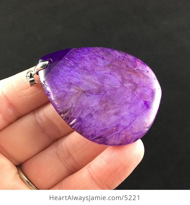 Purple Drusy Stone Jewelry Pendant - #yYmIJ3T0DMc-4