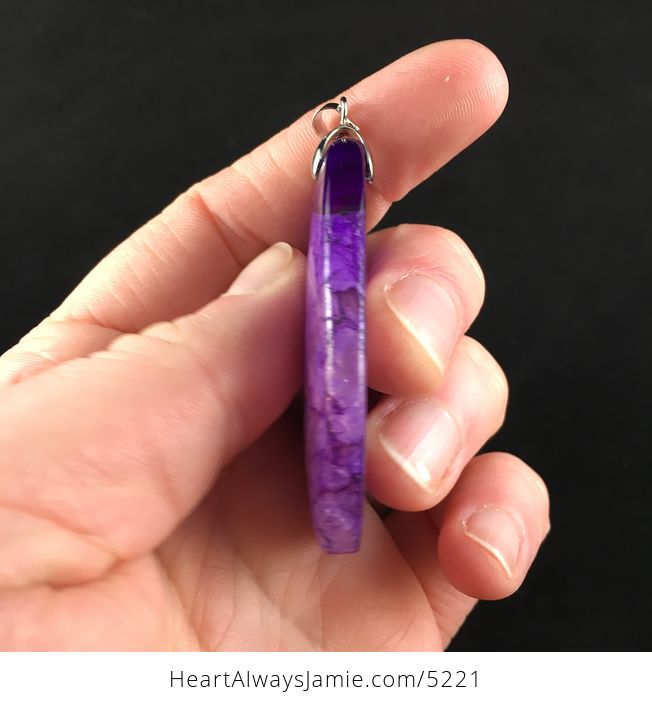 Purple Drusy Stone Jewelry Pendant - #yYmIJ3T0DMc-5