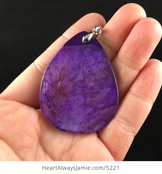 Purple Drusy Stone Jewelry Pendant - #yYmIJ3T0DMc-6