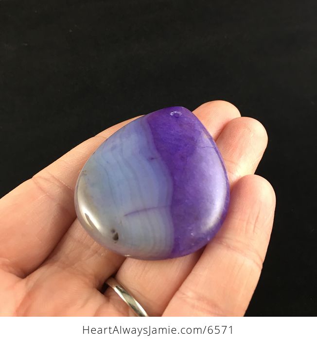 Purple Druzy Agate Stone Jewelry Pendant - #XoX0wwwRFT4-2