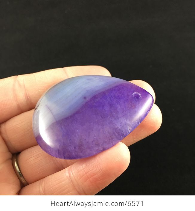 Purple Druzy Agate Stone Jewelry Pendant - #XoX0wwwRFT4-3