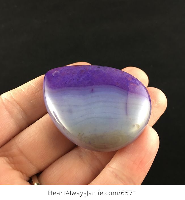 Purple Druzy Agate Stone Jewelry Pendant - #XoX0wwwRFT4-4