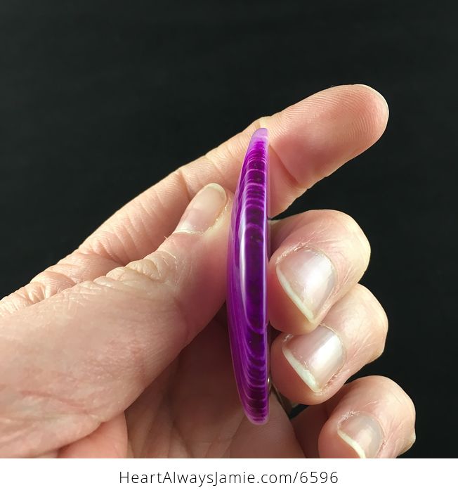 Purple Druzy Agate Stone Jewelry Pendant - #mV8ovEw3rqU-5
