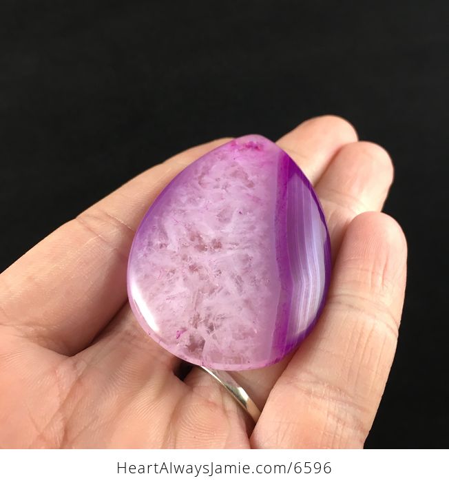 Purple Druzy Agate Stone Jewelry Pendant - #mV8ovEw3rqU-2