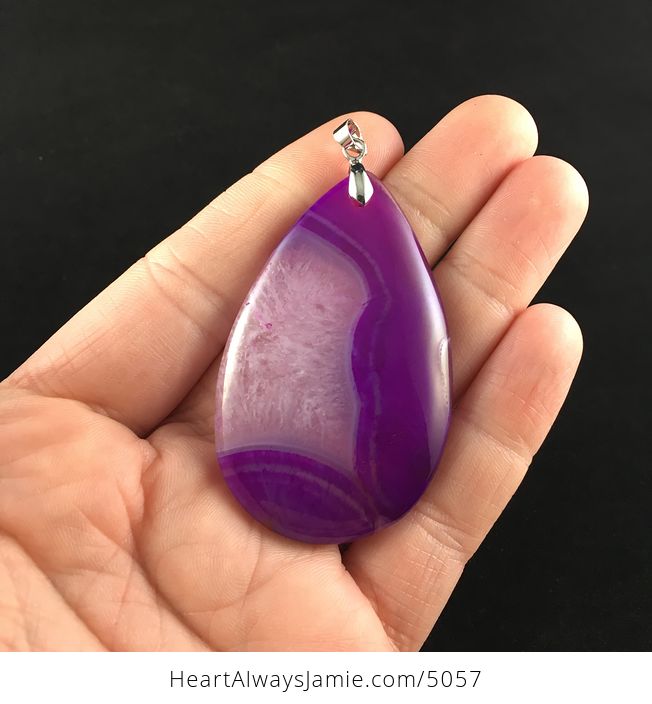 Purple Druzy Agate Stone Jewelry Pendant - #yWLKrLURiBI-1